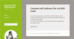 Desktop Screenshot of blog.schreibersebastian.de